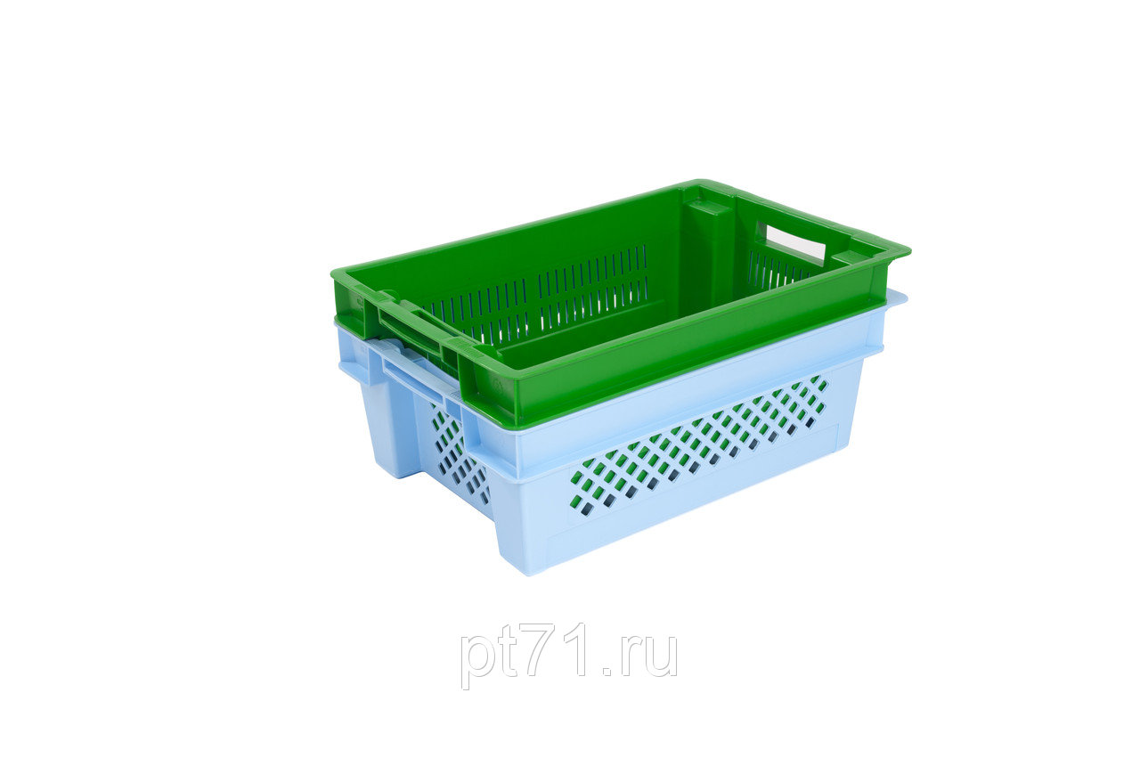 Пластиковый ящик для ягод и овощей (дно сплошное) Заморозка -40С