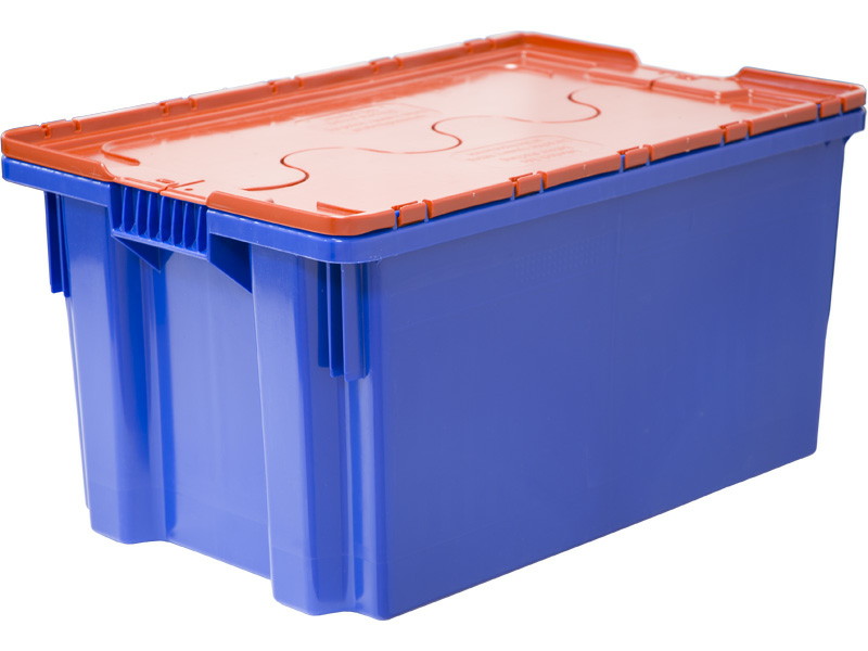 Пластиковый ящик мясной 605-1 SP цветной