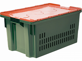Пластиковый ящик мясной 602-1 SP цветной