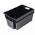 Пластиковый ящик высокий для мясопродуктов, колбасных изделий, рыбы (сплошной) Черный